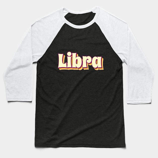 Libra Baseball T-Shirt by Mooxy